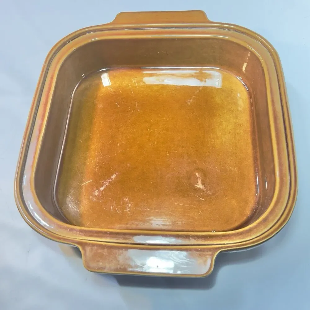 Vtg Sunbeam Electric Skillet Griddle Insert Stoneware Ceramic Casserole Dish 12